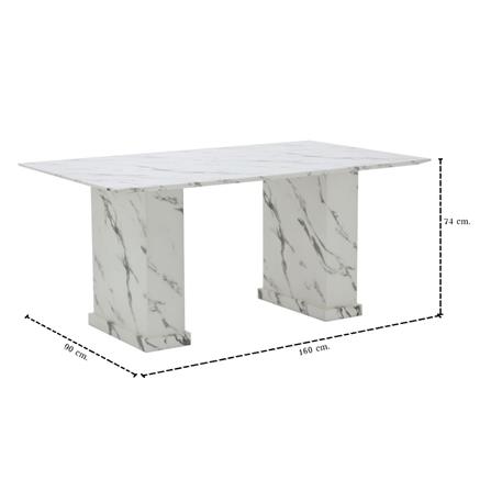 ชุดโต๊ะทานข้าว 4 ที่นั่ง SB FURNITURE BASHA & LASTA 59063634 สีขาว_10