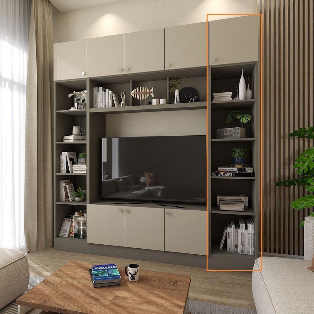 ตู้สูงบานผสม KONCEPT CONTINI PLUS 19232970 40 ซม. สีครีม