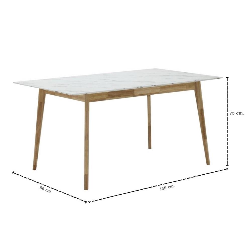 ชุดโต๊ะทานข้าว 4 ที่นั่ง KONCEPT BARI & LASTA 59063796 สีขาว