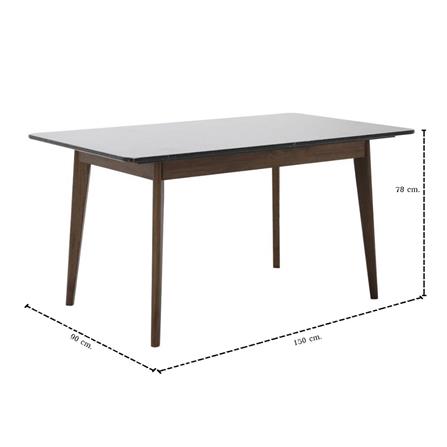 ชุดโต๊ะทานข้าว 4 ที่นั่ง SB FURNITURE FREDRIC & TIKKY 59064063 สีดำ_9