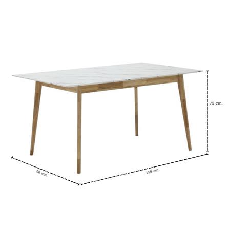 ชุดโต๊ะทานข้าว 4 ที่นั่ง KONCEPT BARI & LASTA 59063795 สีขาว_9