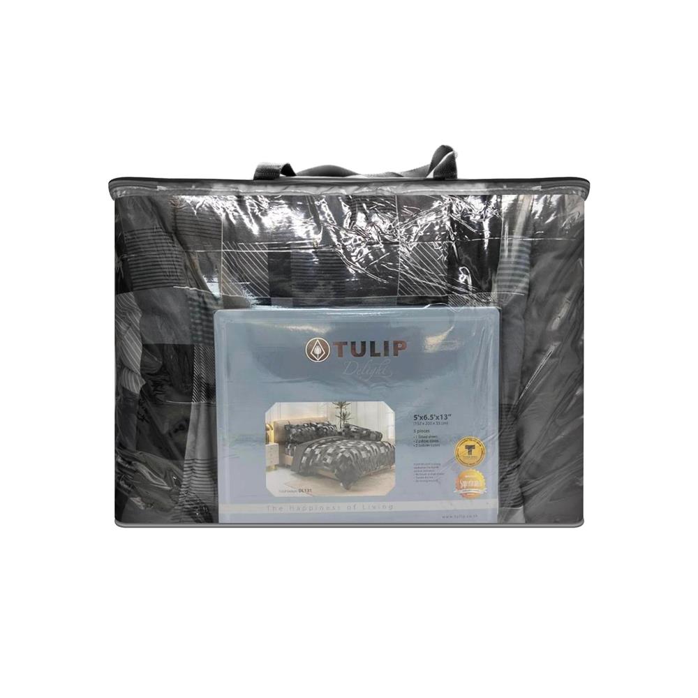 ชุดผ้าปูที่นอน 5 ฟุต (ชุด 6 ชิ้น) TULIP DELIGHT 60205-DL106