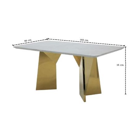 ชุดโต๊ะทานข้าว 4 ที่นั่ง SB FURNITURE SAVINA & VOLLY 59062564 สีขาว_10