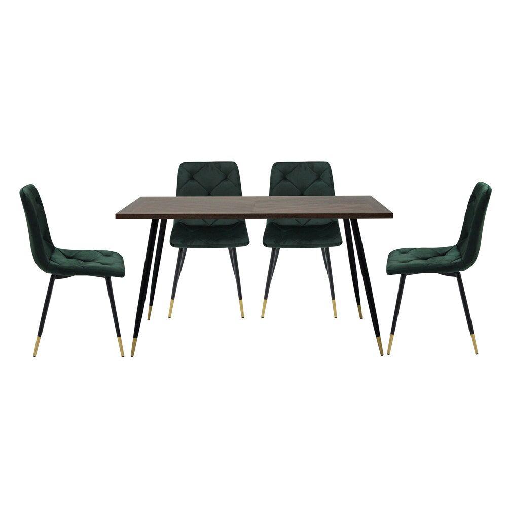 ชุดโต๊ะทานข้าว 4 ที่นั่ง SB FURNITURE TARISH 59022843 สีน้ำตาล