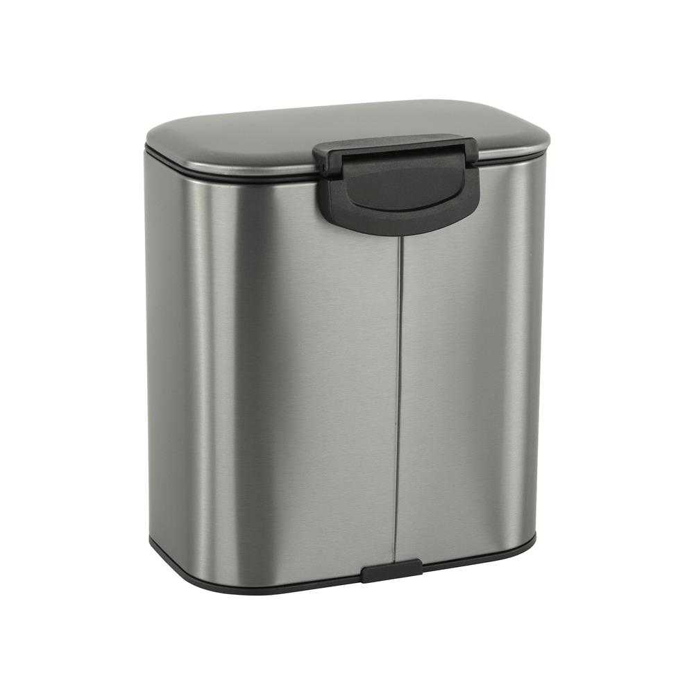 ถังขยะเหยียบเหลี่ยม ACCO MODIO 6 ลิตร สีเงิน