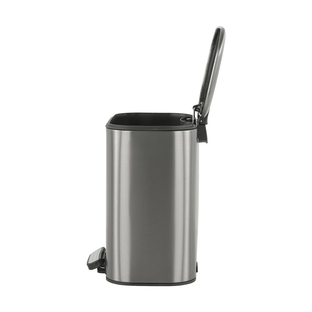 ถังขยะเหยียบเหลี่ยม ACCO MODIO 6 ลิตร สีเงิน