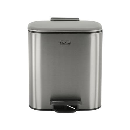 ถังขยะเหยียบเหลี่ยม ACCO MODIO 6 ลิตร สีเงิน_1