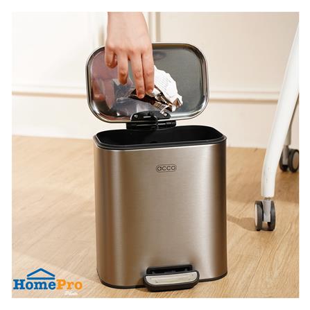 ถังขยะเหยียบเหลี่ยม ACCO MODIO 6 ลิตร สีเงิน_4