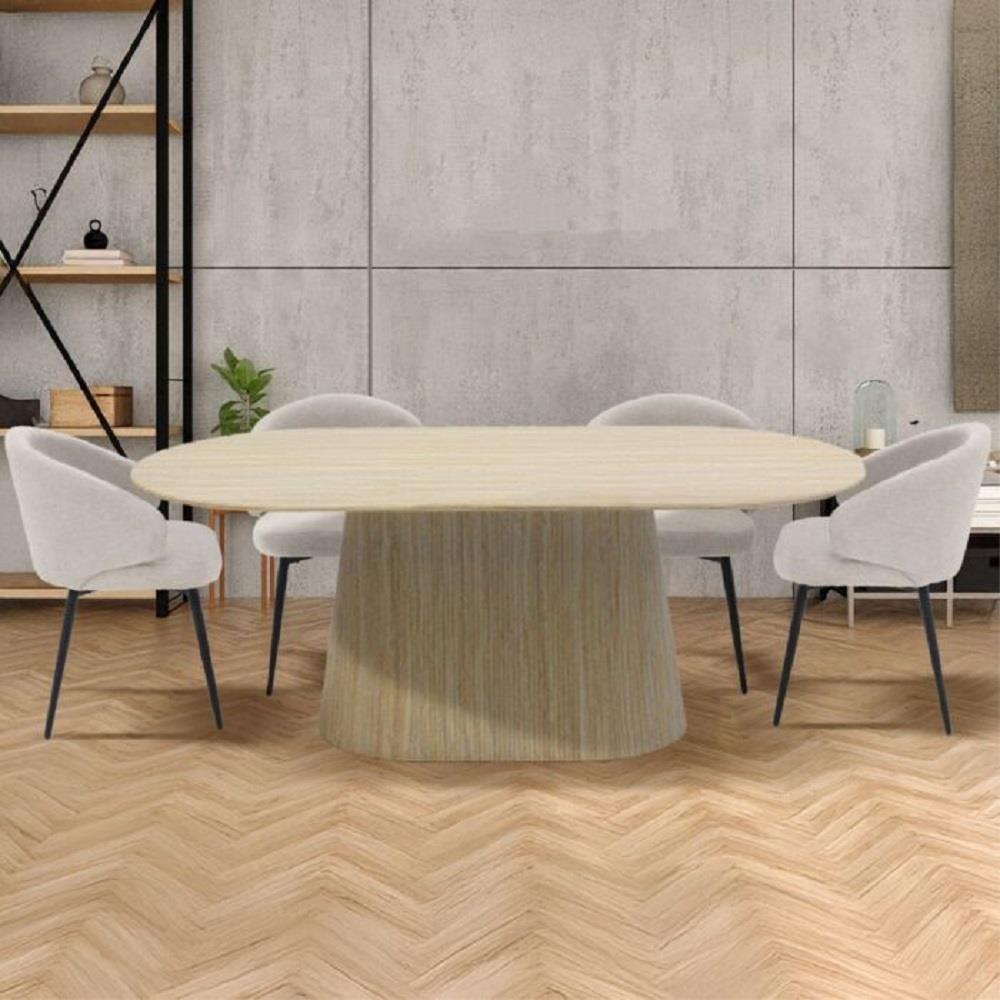 ชุดโต๊ะทานข้าว 4 ที่นั่ง SB FURNITURE HADAYLY & HYPS 59062563 สีครีม