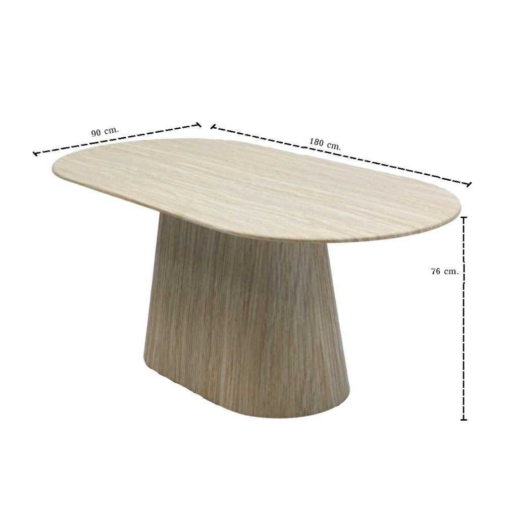 ชุดโต๊ะทานข้าว 4 ที่นั่ง SB FURNITURE HADAYLY & HYPS 59062563 สีครีม