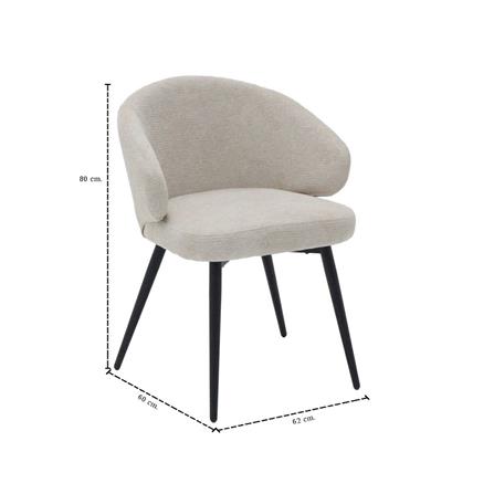 ชุดโต๊ะทานข้าว 4 ที่นั่ง SB FURNITURE HADAYLY & HYPS 59062563 สีครีม_9