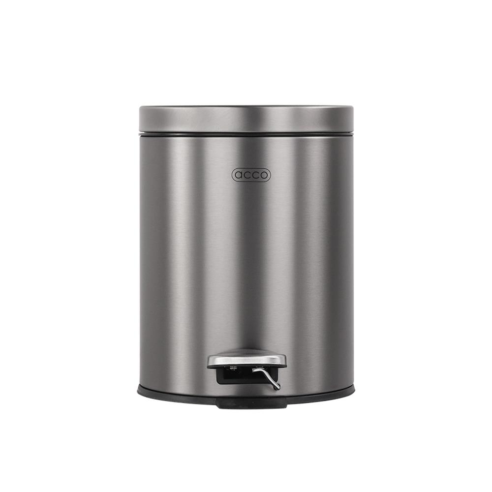 ถังขยะเหยียบกลม ACCO MODIO 5 ลิตร สีเงิน