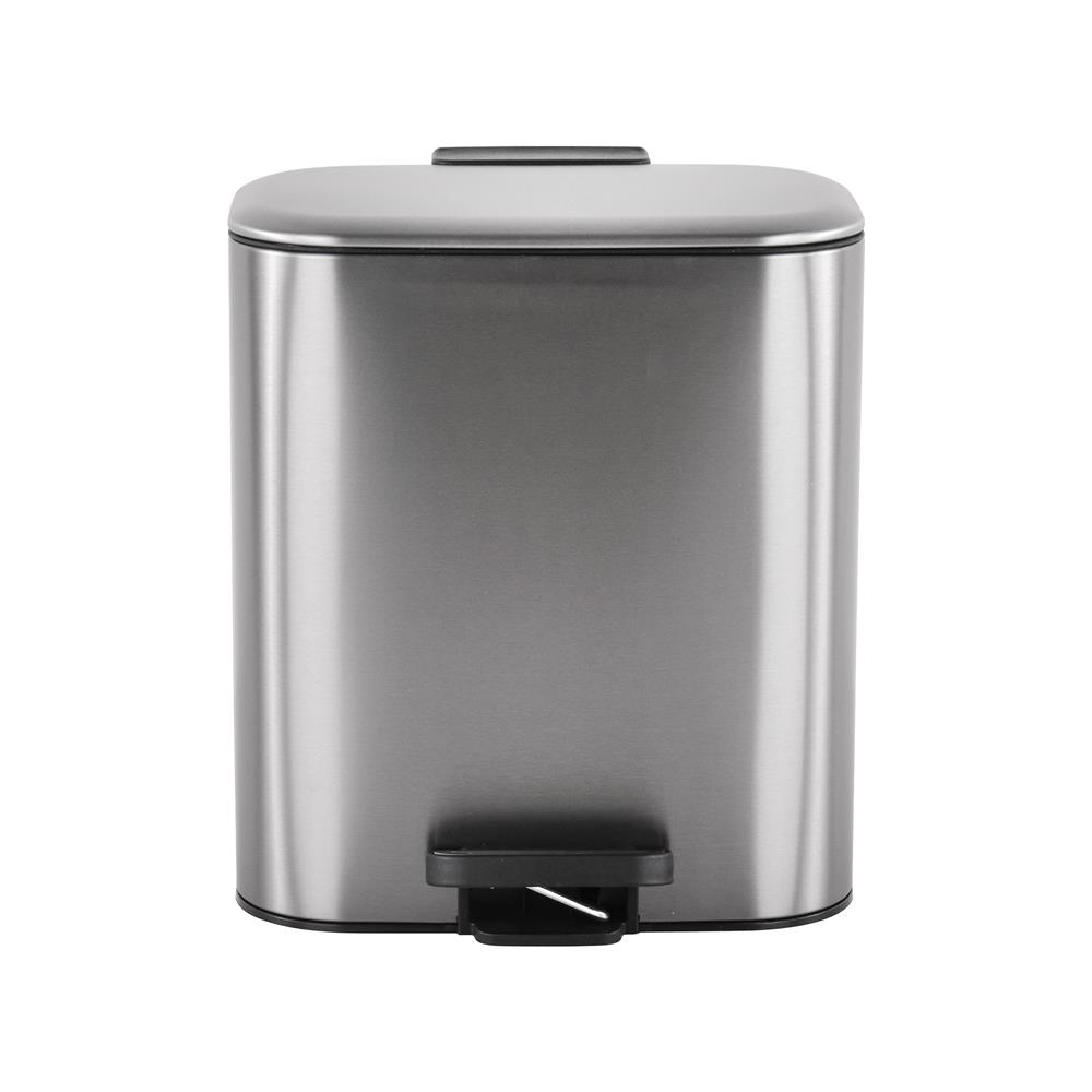 ถังขยะเหยียบเหลี่ยม ACCO MODIO 12 ลิตร สีเงิน