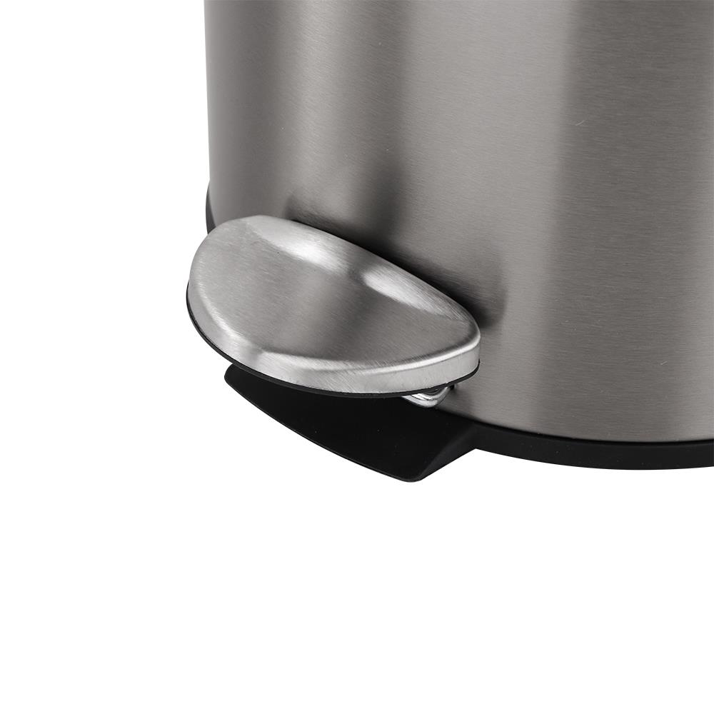 ถังขยะเหยียบกลม ACCO MODIO 12 ลิตร สีเงิน