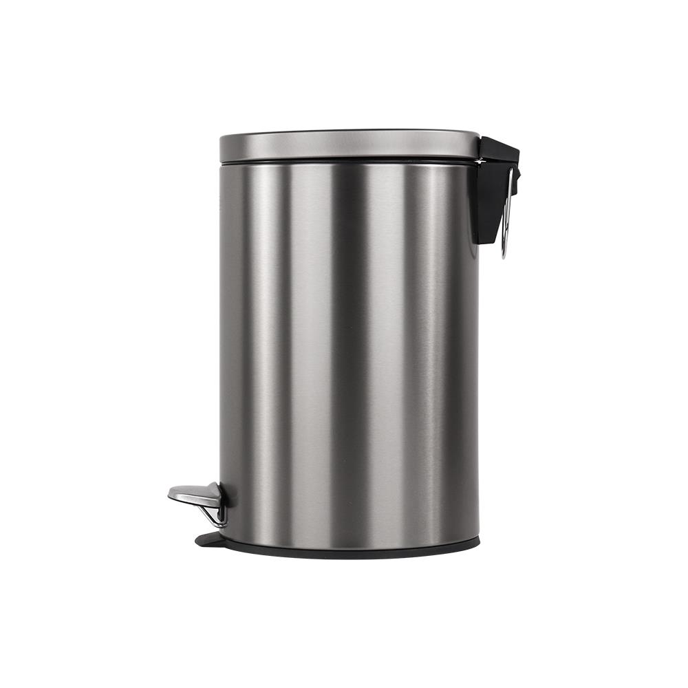 ถังขยะเหยียบกลม ACCO MODIO 12 ลิตร สีเงิน
