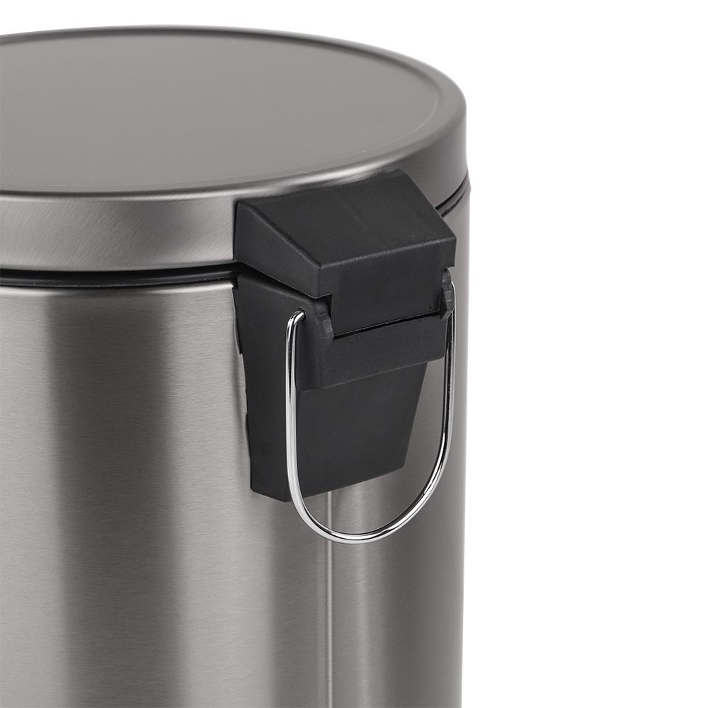 ถังขยะเหยียบกลม ACCO MODIO 12 ลิตร สีเงิน