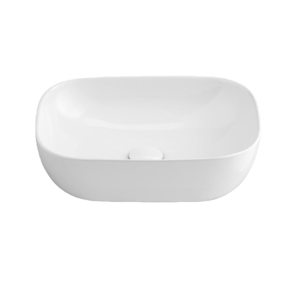 อ่างล้างหน้าวางบนเคาน์เตอร์ COTTO C00129 สีขาว