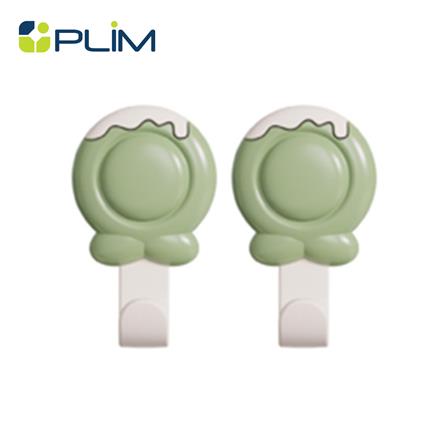 ขอแขวนกลมติดเทปกาว PLIM HTX-095 GR สีเขียว (แพ็ก 2 ชิ้น)_0