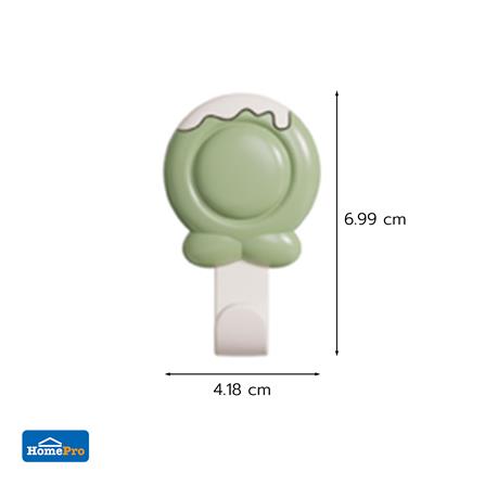 ขอแขวนกลมติดเทปกาว PLIM HTX-095 GR สีเขียว (แพ็ก 2 ชิ้น)_1