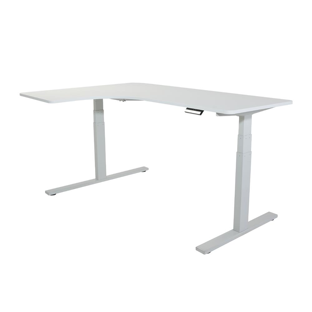 โต๊ะปรับระดับไฟฟ้า BEWELL TBS02 TOP09 160 ซม. สีขาว