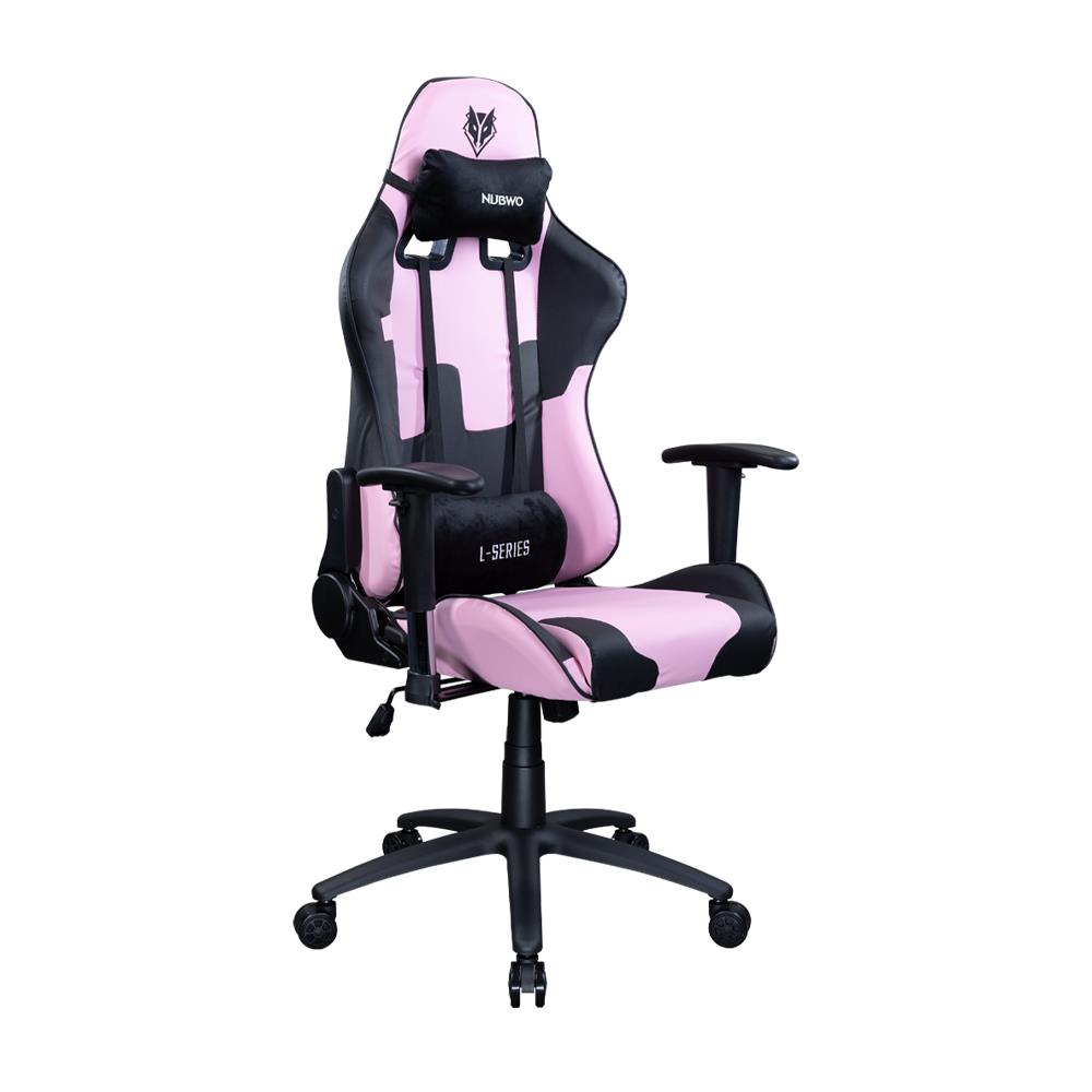 เก้าอี้เกมมิ่ง NUBWO L011 สีชมพู/ดำ
