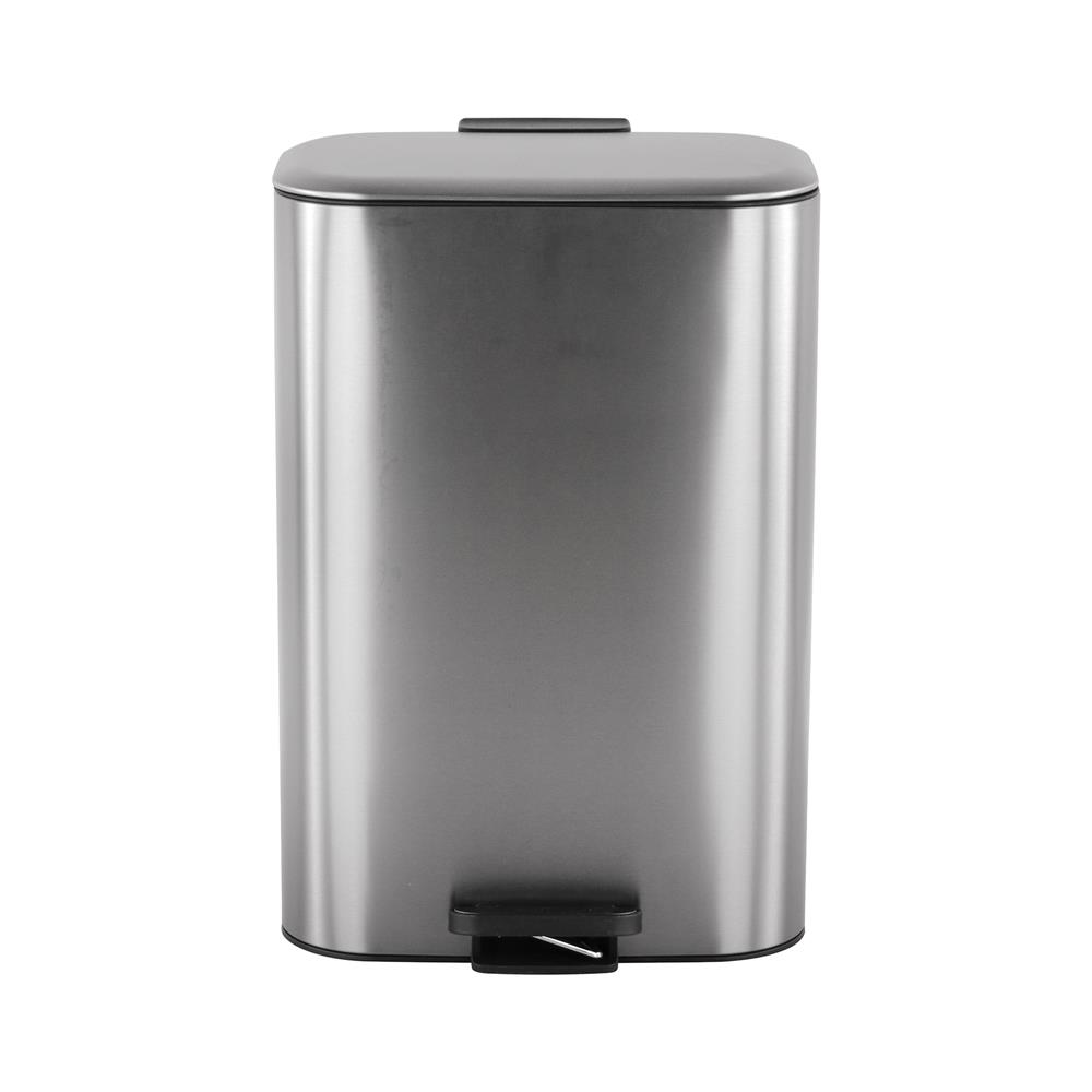 ถังขยะเหยียบเหลี่ยม ACCO MODIO 30 ลิตร สีเงิน