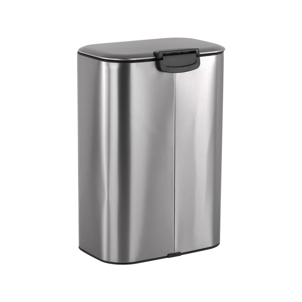ถังขยะเหยียบเหลี่ยม ACCO MODIO 30 ลิตร สีเงิน