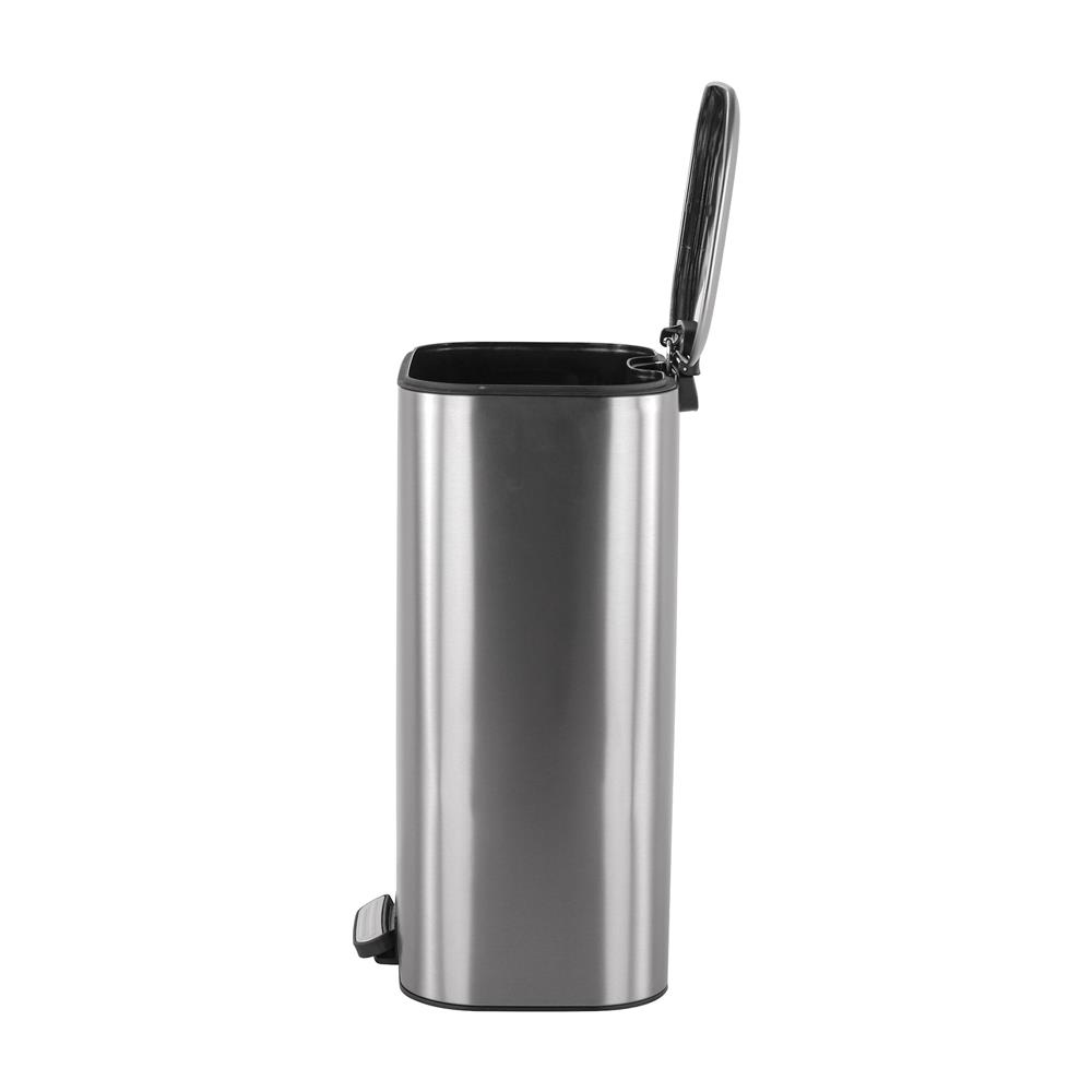 ถังขยะเหยียบเหลี่ยม ACCO MODIO 30 ลิตร สีเงิน