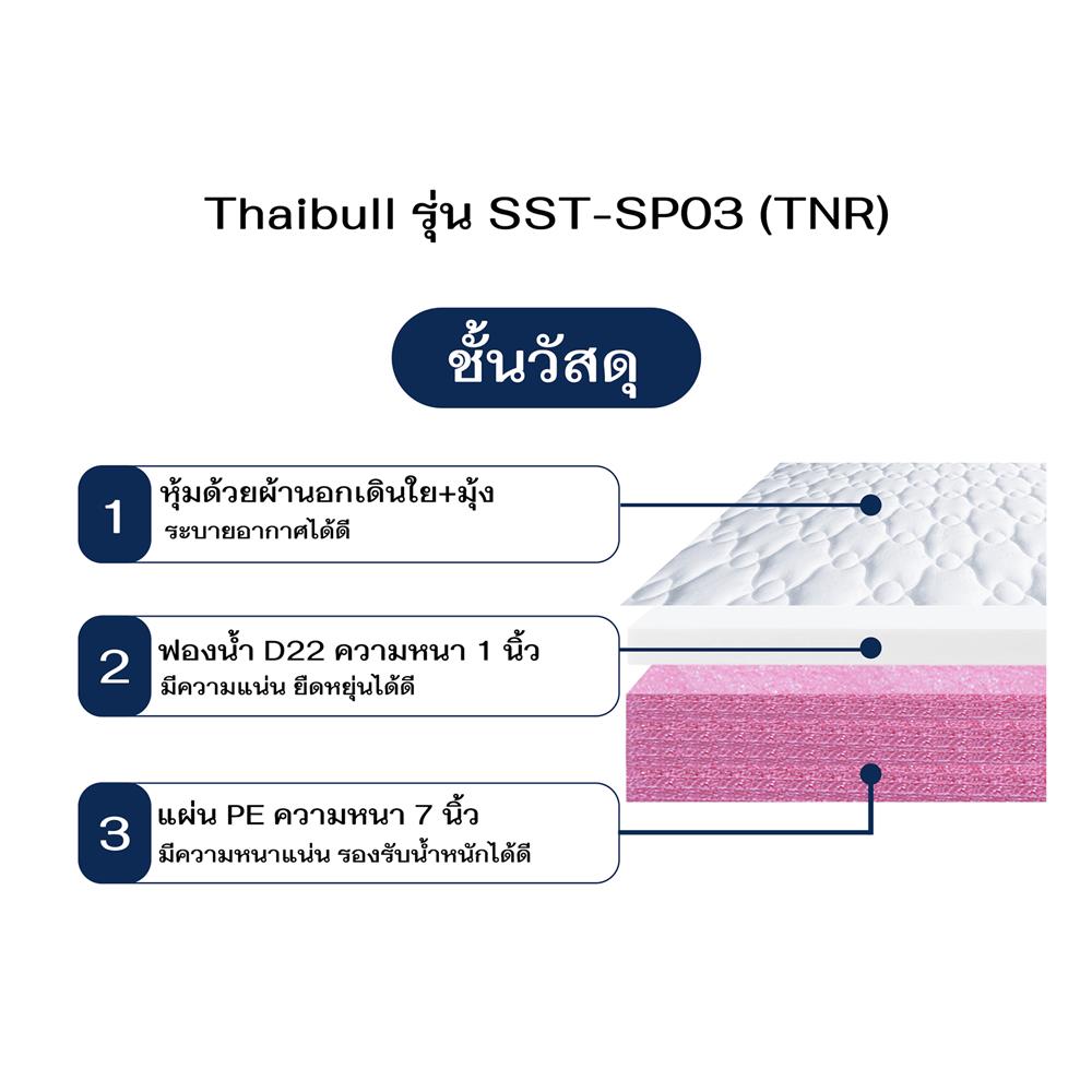 เตียงพับพร้อม TOPPER THAIBULL SST-SP03 109x199x55 ซม.
