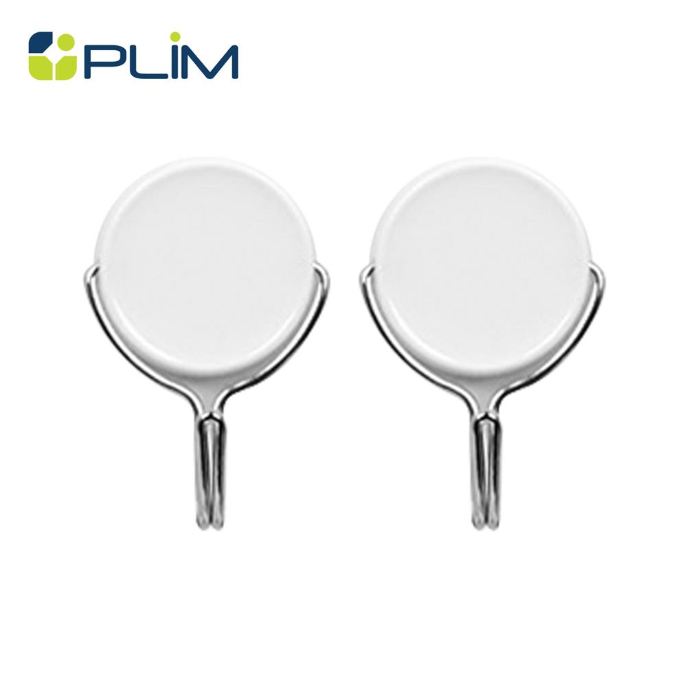ขอแขวนกลมติดเทปกาว PLIM HY-0265 สีขาว (แพ็ก 2 ชิ้น)