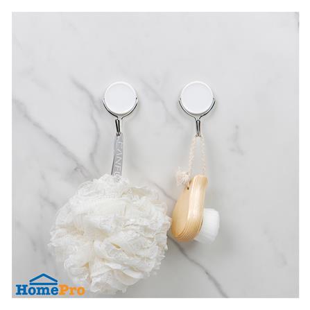 ขอแขวนกลมติดเทปกาว PLIM HY-0265 สีขาว (แพ็ก 2 ชิ้น)_1