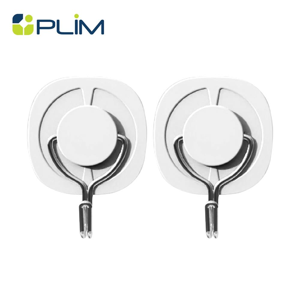 ขอแขวนกลมติดเทปกาว PLIM HU-010 สีขาว (แพ็ก 2 ชิ้น)