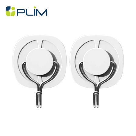 ขอแขวนกลมติดเทปกาว PLIM HU-010 สีขาว (แพ็ก 2 ชิ้น)_0