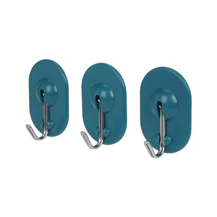 ขอแขวนวงรีติดเทปกาว PLIM HY-142004 BLUE สีฟ้า (แพ็ก 3 ชิ้น)_1