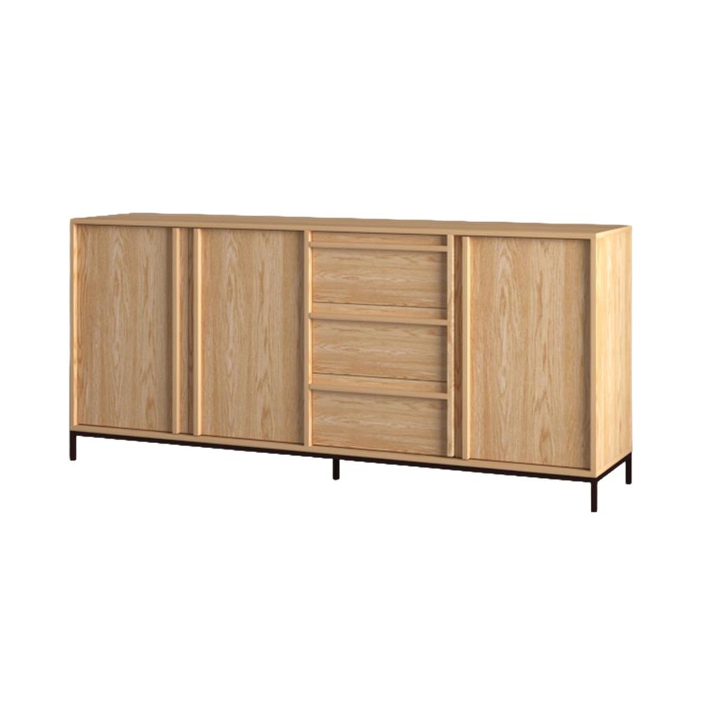 ตู้เตี้ยบานผสม FURDINI NATURA 180 ซม. สีโอ๊ค