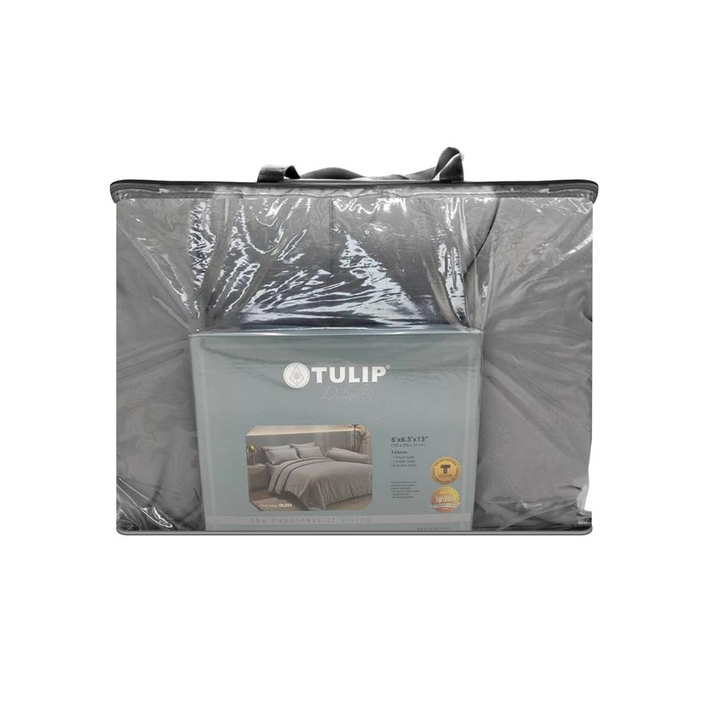 ชุดผ้าปูที่นอน 6 ฟุต (ชุด 6 ชิ้น) TULIP DELIGHT 60239-DL593