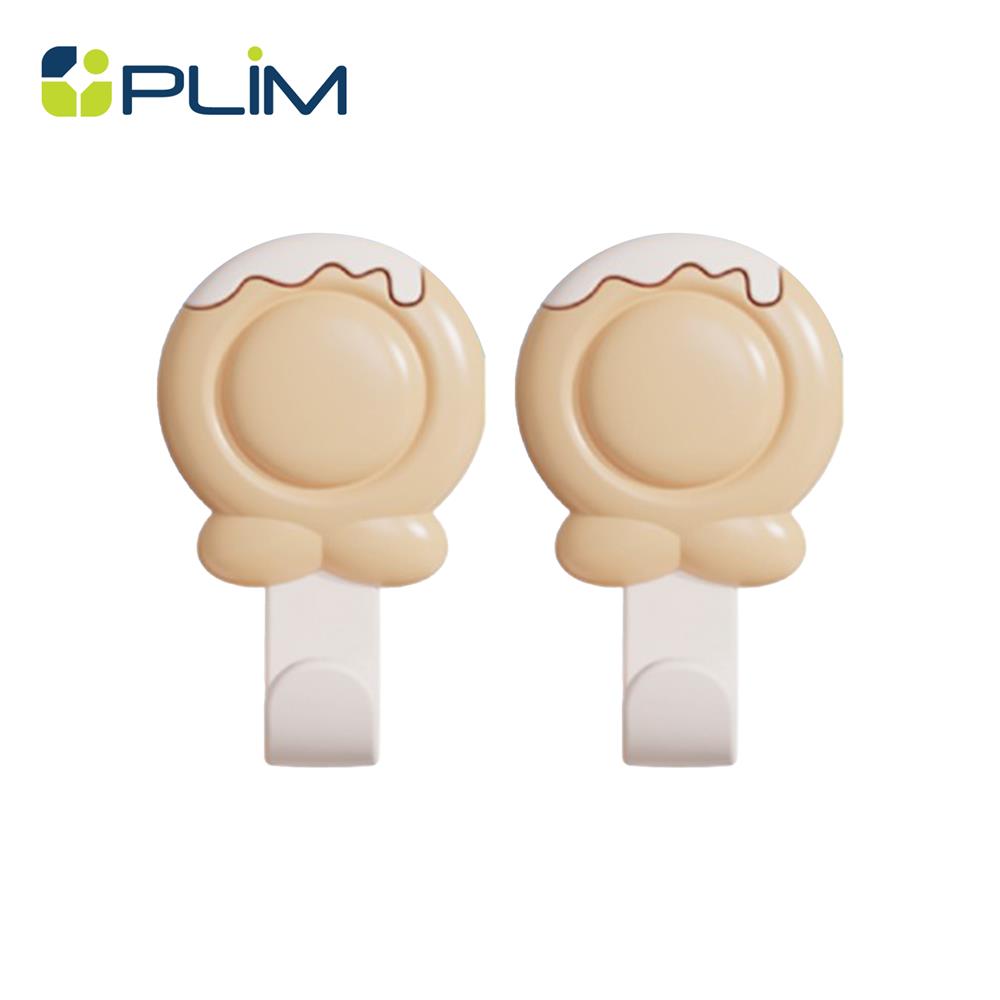 ขอแขวนกลมติดเทปกาว PLIM HTX-095 OR สีส้ม (แพ็ก 2 ชิ้น)