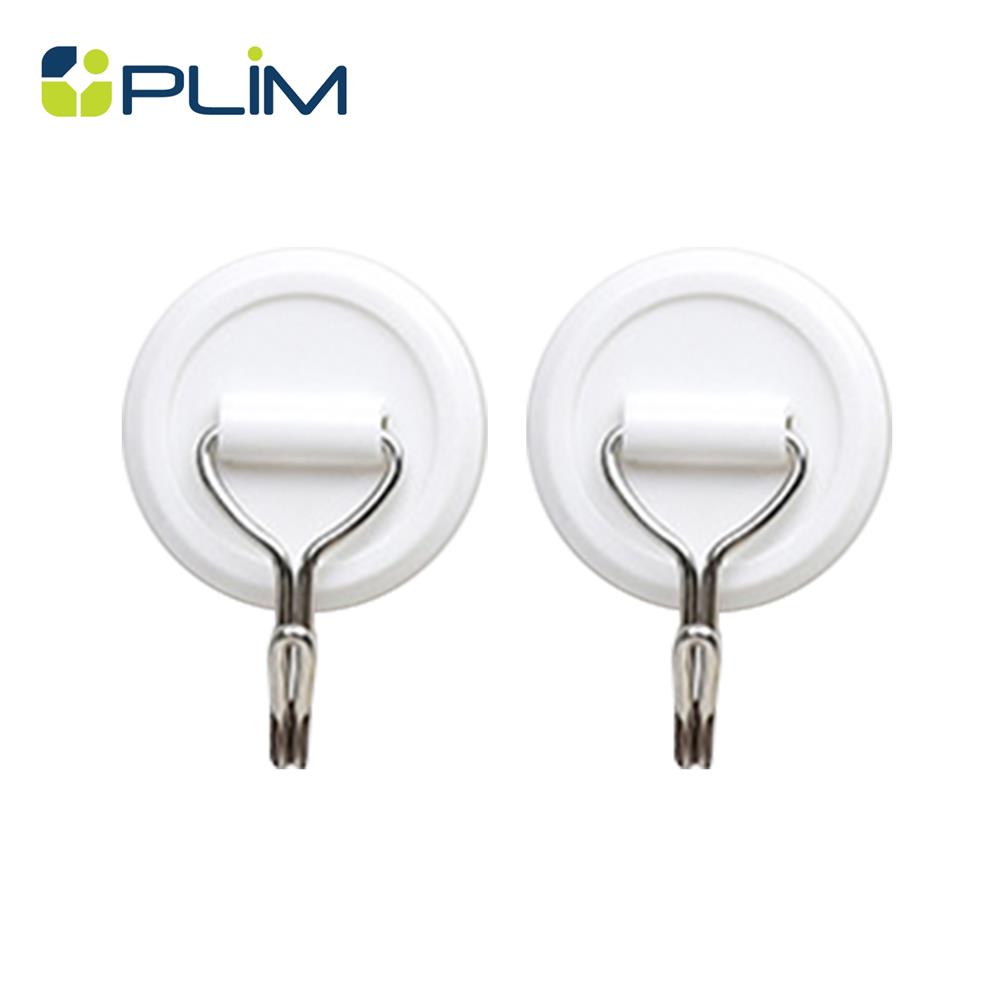 ขอแขวนกลมติดเทปกาว PLIM HY-0166 สีขาว (แพ็ก 2 ชิ้น)