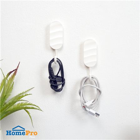 ขอแขวนติดเทปกาว PLIM 9HY-132164 สีขาว (แพ็ก 2 ชิ้น)_4