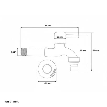 ก๊อกล้างพื้น 1 ทาง DONMARK GL-1464_2