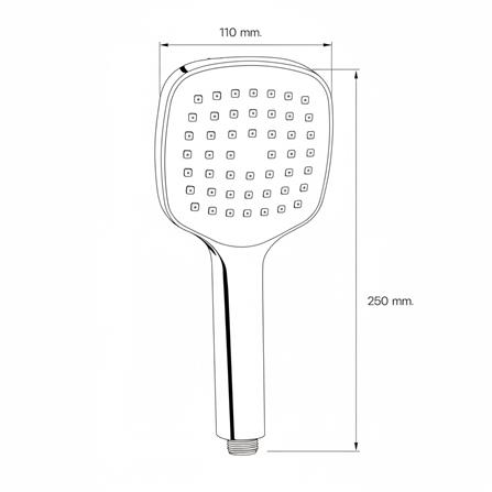 ชุดฝักบัวสายอ่อน DONMARK GL-3726 สีโครม_4