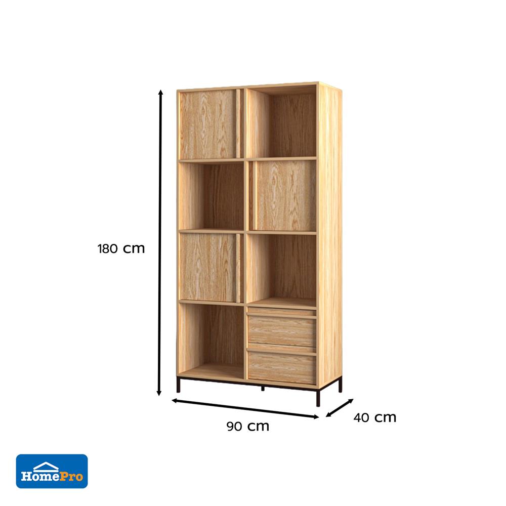 ตู้สูงบานผสม FURDINI NATURA 90 ซม. สีโอ๊ค