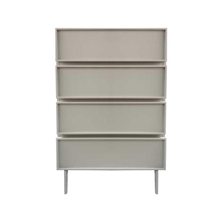 ตู้ลิ้นชัก 4 ลิ้นชัก FURDINI NATURA 70 ซม. สีเทา/ขาเทา_0