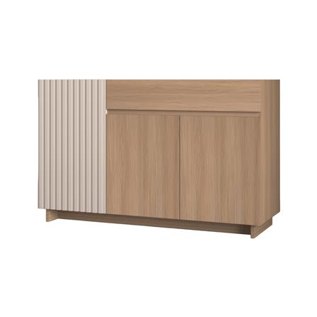 ตู้เก็บของ 3 บานเปิด FURDINI RIPPLE 120 ซม. สีเทาโอ๊ค/ครีม_0