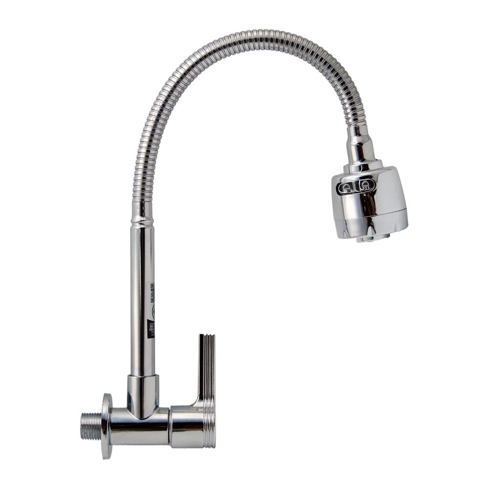 ก๊อกซิงค์เดี่ยวติดผนัง DONMARK GL-1461 สีโครม