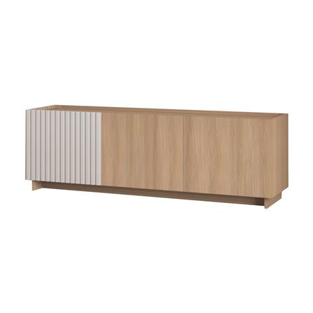 ตู้วางทีวี FURDINI RIPPLE 160 ซม. สีเทาโอ๊ค/ครีม_0