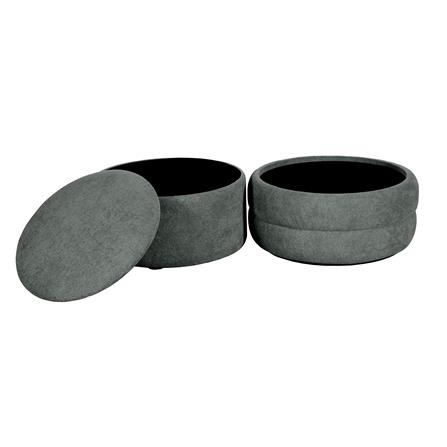 สตูลกลม SNAZZ CLOUDY สีเทา_2