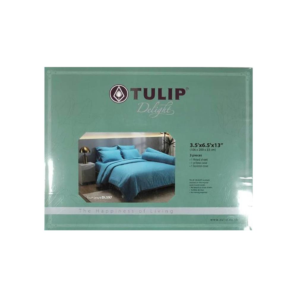 ชุดผ้าปูที่นอน 3.5 ฟุต (ชุด 3 ชิ้น) TULIP DELIGHT 60058-DL597