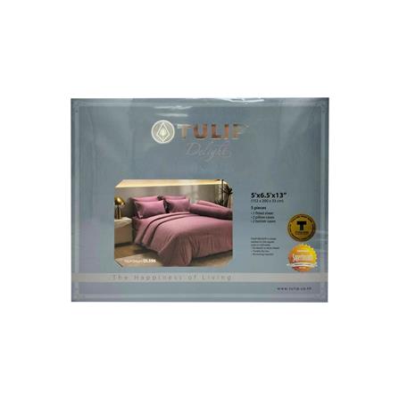 ชุดผ้าปูที่นอน 5 ฟุต (ชุด 5 ชิ้น)  TULIP DELIGHT 60057-DL596_3