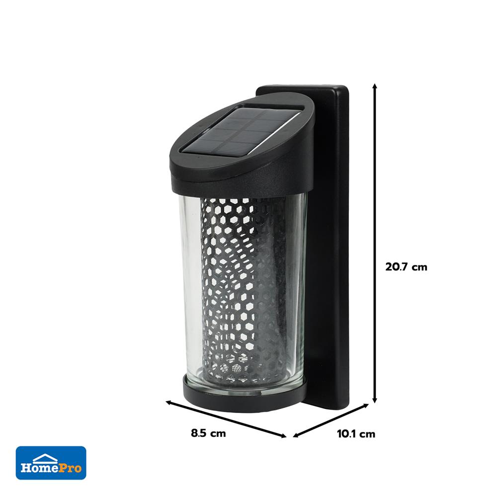 ไฟผนังภายนอก SOLAR CARINI CC0059 0.15 วัตต์ WARM WHITE สีดำ (แพ็ก 4 ชิ้น)